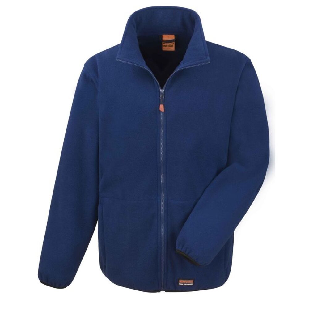 Result Work-Guard Mens Heavy Duty Microfleece Work Jacket / Navy